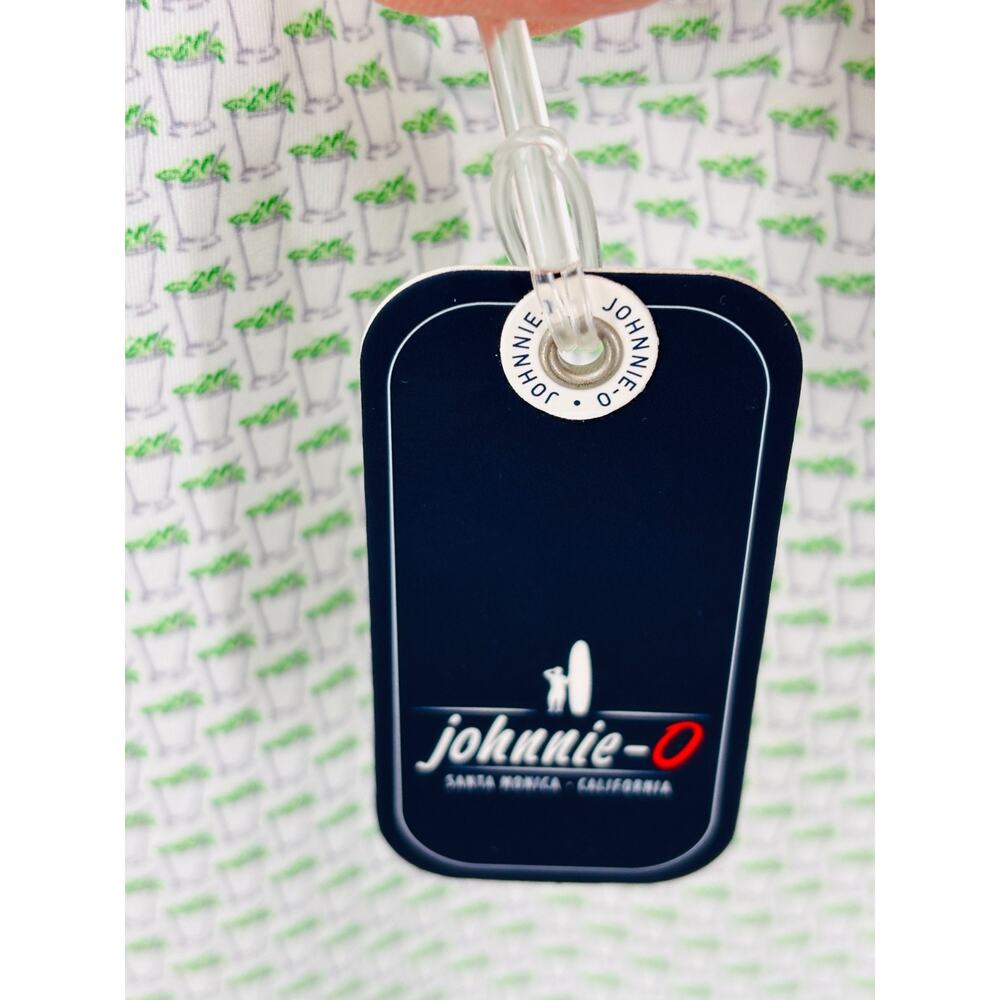 Johnnie-O Performance Jersey Polo Mens S Mint Julep UPF 50 Moisture Wicking Golf - Picture 5 of 6